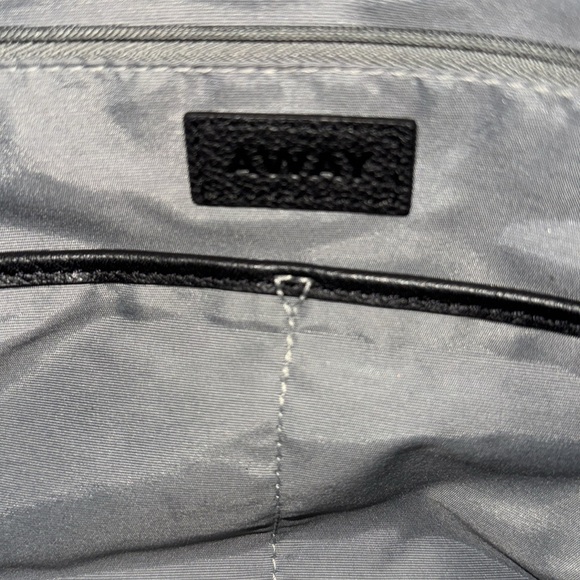 AWAY Black Leather duffle/weekender - Picture 8 of 8